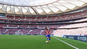 Carrasco, ante el Athletic.