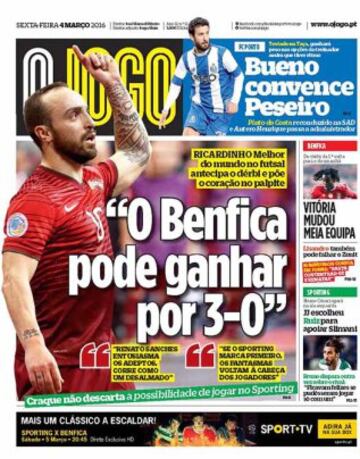 Portadas de la prensa mundial