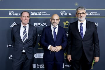 Enric Fernández, Adjunto al Presidente Ejecutivo de Prisa Media con Carlos Núñez, Presidente Ejecutivo de PRISA Media y Jaume Serra, Delegado de PRISA Media en Catalunya.