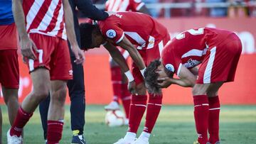 12/05/19 PARTIDO PRIMERA DIVISION GIRONA - LEVANTE TRISTEZA DESCENSO (20) Marc Muniesa (defensa) (03) Johan Andrés Mojica (defensa)