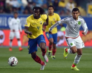 Buen ambiente en el estadio El Teniente de Rancagua en donde se enfrentan Ecuador y México. Comienzan a definirse los clasificados de la Copa América.