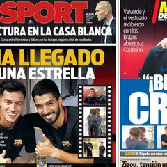 La operación salida del Barça y Coutinho, en la prensa catalana