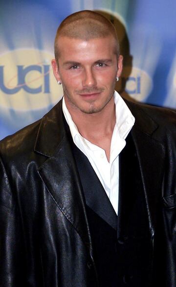 David Beckham en el 2000 como jugador del Manchester United.