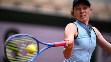 Cristina Bucsa, contra Mirra Andreeva en Roland Garros.