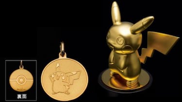 Anuncian una figura de Pikachu de oro por 4000 dólares