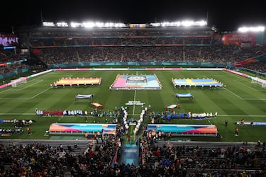 Vista general del estadio Eden Park de Auckland, Nueva Zelanda.