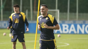 Entrenamiento Deportivo de La Coruña. Lucas Pérez