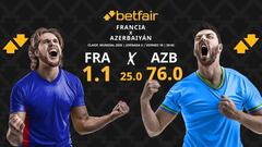 Francia vs. Azerbaiyán: horario, dónde ver, pronósticos y clasificación