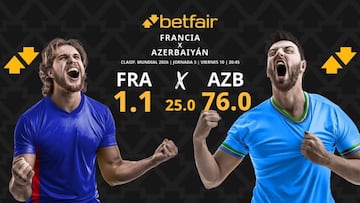 Francia vs. Azerbaiyán: horario, dónde ver, pronósticos y clasificación