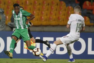 Aunque el equipo colombiano ganó 1-0 en Medellín, no logró remontar la serie ante Fluminense y se quedó por fuera del torneo internacional.