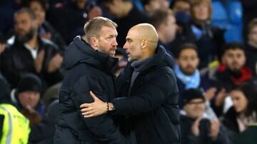 Pep Guardiola pidió tiempo a Todd Boehly para Graham Potter, luego de que el Manchester City goleara al Chelsea 4-0 para eliminarlos de la FA Cup.