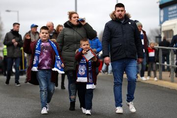 Partido de la Premier League entre el Cardiff City y el Huddersfield.