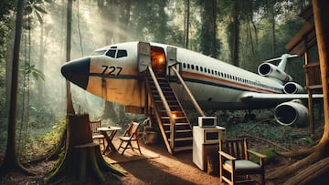 Home in a plane | AI image