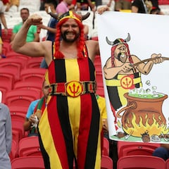 Brasil-Bélgica en imágenes