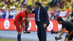 Pizzi y su intensa jornada en el durísimo calor de Barranquilla