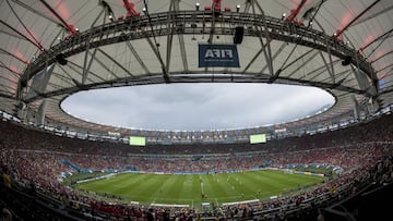 Estadio mítico del mundo del fútbol. Sede de dos finales de Mundial, 1950 con el célebre Maracanazo y 2014.
Capacidad para 75.000 espectadores.
Ha albergado además finales de Copa América, Copa Confederaciones, y final de fútbol en los JJ.OO. de Río 2016.