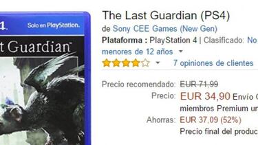 Oferta: The Last Guardian baja a 35 euros en grandes superficies