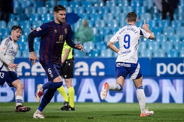 Cabezazo contundente para iniciar la remontada del Eldense ante el Zaragoza. Un pilar defensivo en el equipo levantino que sigue creyendo en la permanencia.