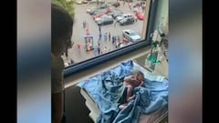 El impactante video del nacimiento de un bebé en medio de la explosión en Beirut