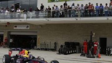  Webber fue tercero en Austin y el m&aacute;s r&aacute;pido en la parada en boxes.