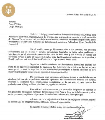 AFA insiste: envía nuevas cartas a CONMEBOL