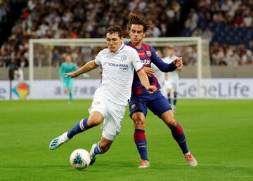 Griezmann y Andreas Christensen 