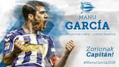 Manu Garc&iacute;a renueva con el Alav&eacute;s