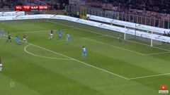 El doblete de Piatek en su gran debut por el Milan en Copa Italia