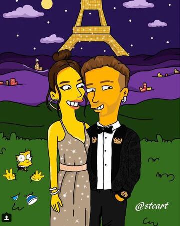 Así se ven los cracks del fútbol en los Simpsons