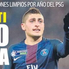 Verratti y Leo Messi mandan en la prensa de Barcelona