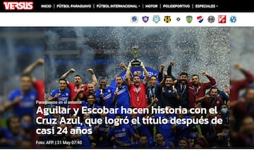 La prensa internacional destaca el título de Cruz Azul