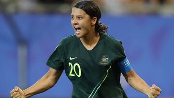 Sam Kerr, goleadora de Australia. 