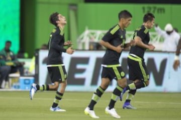 Action photo during the friendly match Mexico vs Sengal at Marlins Park.
Foto de accion durante el Partido Mexico vs Senegal, en el Estadio Marlins Park, en la foto: festejo de gol de Rodolfo Pizarro
10/02/2016/ MEXSPORT/ Omar Martinez.