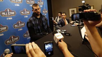Marc Gasol, durante el 'media day' del All Star.