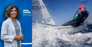 Alicia Cebrián (vela), número 3 por el partido popular en Santa Cruz de Tenerife.