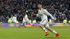 Ceballos, en un partido con el Real Madrid.