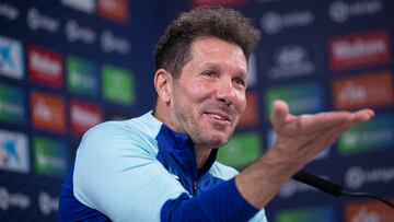 Diego Pablo Simeone en rueda de prensa.