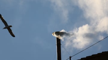 How much time typically passes between the moment white smoke rises from the Sistine Chapel chimney and when the new Pope is introduced to the world.