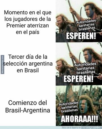 Brasil-Argentina... Los memes más divertidos del fin de semana