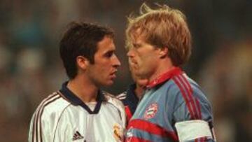 Raúl frente a Óliver Kahn.