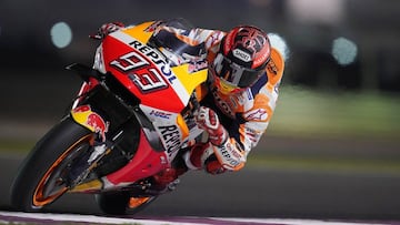 23/02/2019 Marc M&aacute;rquez.
 
 El piloto espa&ntilde;ol de MotoGP Marc M&aacute;rquez (Repsol Honda) reconoci&oacute; estar &quot;contento&quot; por el &quot;estado f&iacute;sico&quot; y &quot;con la moto&quot; tras el segundo d&iacute;a de entrenamientos de Losail (Catar), donde se coloc&oacute; ya cerca de los mejores tiempos.
 
 DEPORTES
 REPSOL MEDIA SERVICE
 