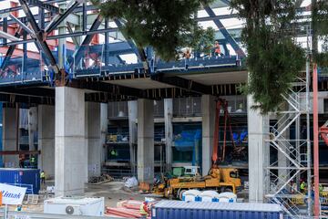 Vista general de las obras del nuevo estadio del FC Barcelona en Spotify Camp Nou.