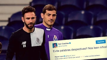 Miguel Layún e Iker Casillas.
