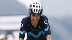 Saint-chaffrey (France), 13/07/2022.- Spanish rider Enric Mas of Movistar Team crosses the finish line during the 11th stage of the Tour de France 2022 over 151.7km from Albertville to the Col du Granon Serre Chevalier in the commune of Saint-Chaffrey, France, 13 July 2022. (Ciclismo, Francia) EFE/EPA/GUILLAUME HORCAJUELO
