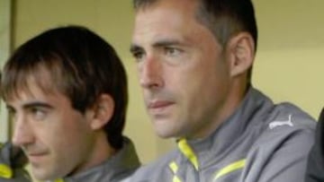 <b>AHORA, PROTAGONISTA EN LOS BANQUILLOS. </b>Ángel Rodríguez, en un partido con el Villarreal B.