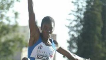 <b>CAMPEONA.</B> Niurka se proclamó el pasado fin de semana Campeona de España en longitud.