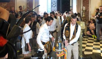 Parejo y Jaume, en la Basílica.