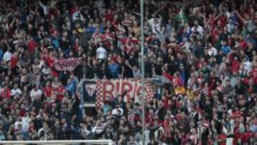 El Gol Norte del Sánchez Pizjuán, este domingo.