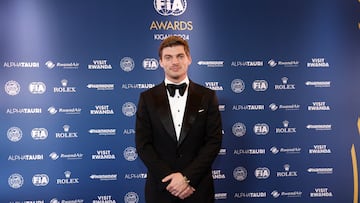 Max Verstappen durante la Gala de la FIA, como campeón del mundo de F1.