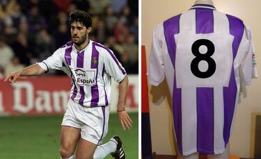 Empezó como centrocampista y acabó como central gracias a su calidad inigualable. Llegó en 1989 como contraprestación del Real Madrid por el fichaje de Hierro, permaneció cuatro temporadas antes de firmar por el Atlético y volvió cinco temporadas después para completar la decena de campañas como pucelano, nueve de ellas en Primera. Disputó 289 partidos y 21.435 minutos, siendo el octavo en la clasificación histórica blanquivioleta.